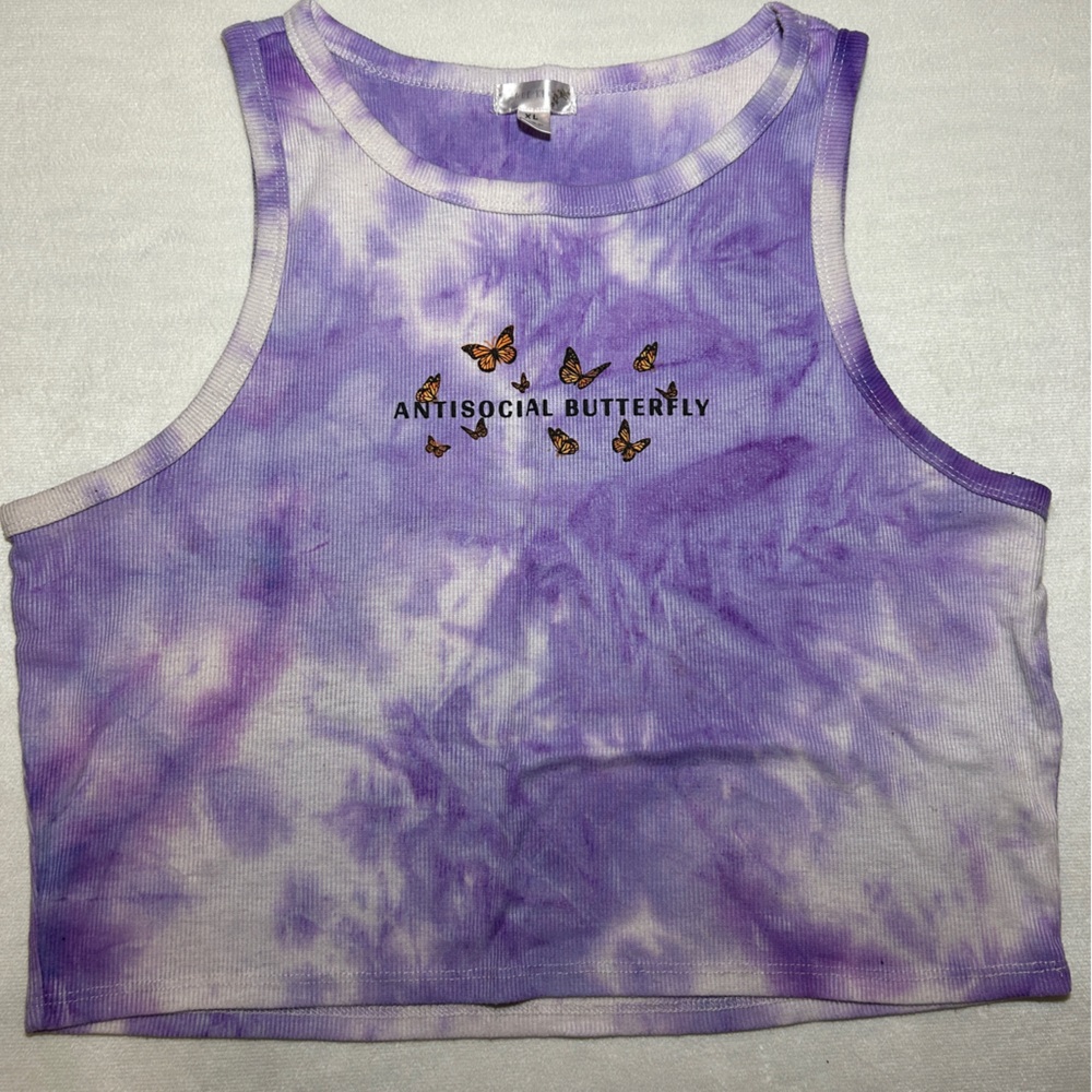 Orange kiss Tye-dye Tank